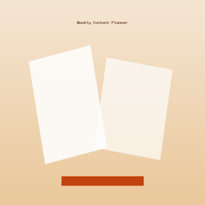 Weekly Content Planner